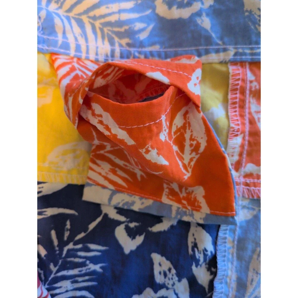 Ralph Lauren Polo Sport Men 40 Patchwork Floral Swim Trunks Shorts Color Block
